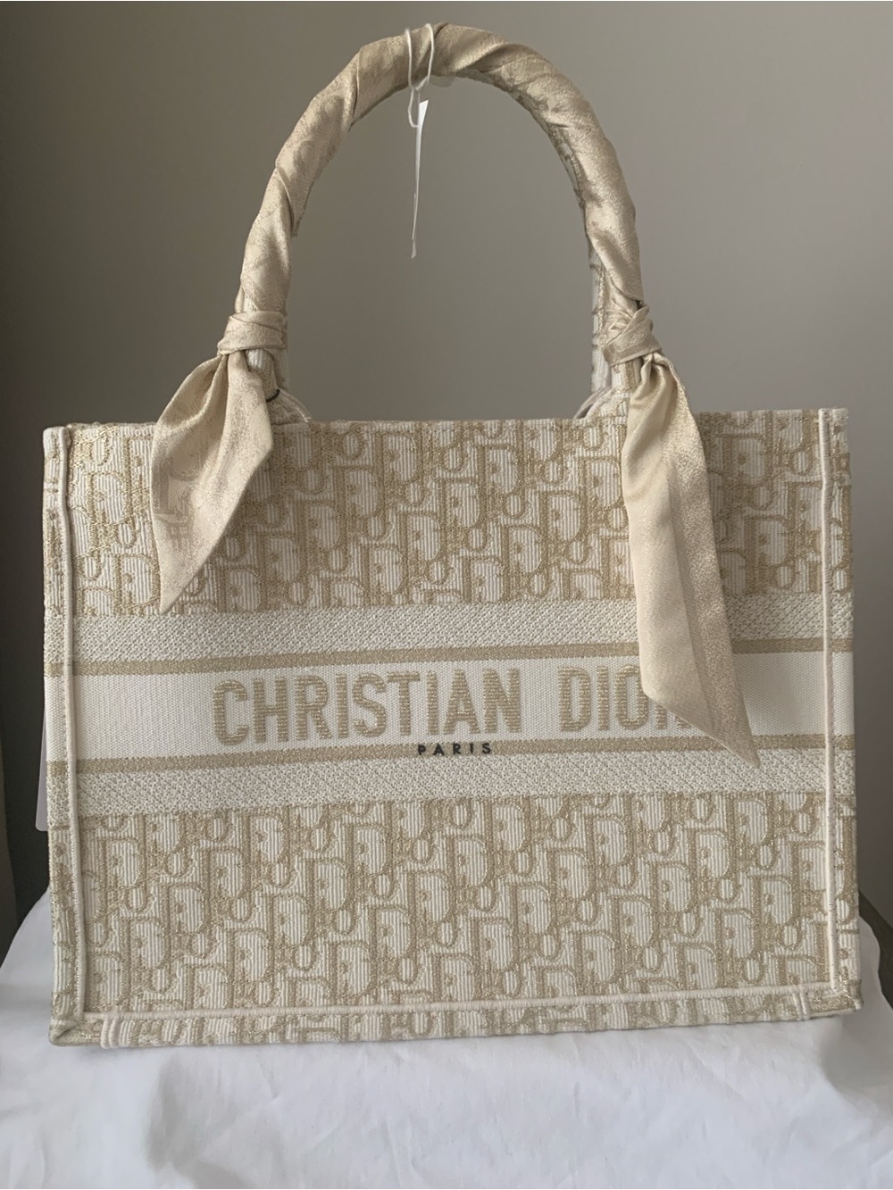 Dior Beige Oblique Book Tote Bag- brand new bag